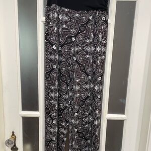 Apt. 9 Black and White Wide Leg Pants